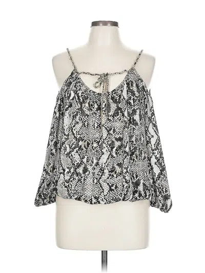 Pre-owned Inc International Concepts Sleeveless Blouse In Silver