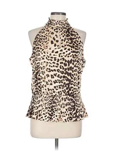 Pre-owned Inc International Concepts Sleeveless Blouse In White