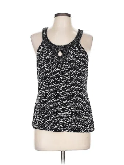 Pre-owned Inc International Concepts Sleeveless Top Black Halter Neckline Tops