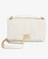 Inc International Concepts Small Ajae Boucle Sequin Shoulder Bag, Created For Macy's In Vanilla Bc