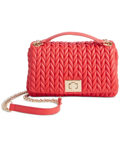 Inc International Concepts Small Soft Braided Ajae Crossbody, Created For Macy's In Cayenne