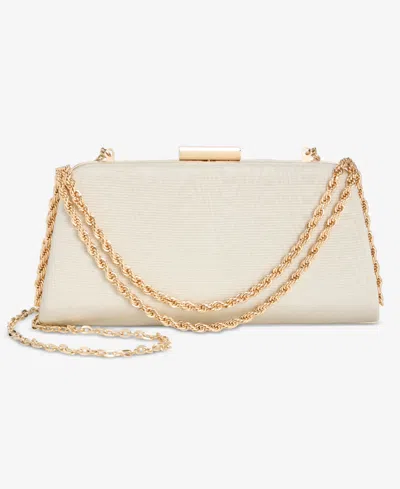 Inc International Concepts Small Twist Chain Clutch, Macy's Exclusive In Neutral