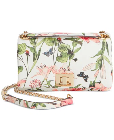 Inc International Concepts Soft Ajae Floral Flap Crossbody, Created For Macy's In Mel Blooms