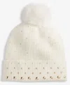 Inc International Concepts Solid Studded Beanie, Macy's Exclusive In White