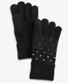 Inc International Concepts Solid Studded Gloves, Macy's Exclusive In Black