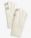 Inc International Concepts Solid Studded Gloves, Macy's Exclusive In White