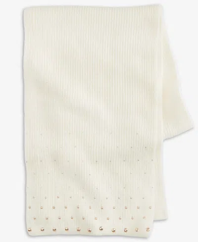 Inc International Concepts Solid Studded Muffler Scarf, Macy's Exclusive In Neutral