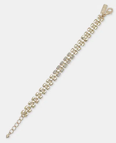 Inc International Concepts Statement Flex Bracelet, Macy's Exclusive In Gold,cryst