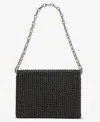 Inc International Concepts Stone Flap Crossbody Bag, Exclusively At Macy's In Black