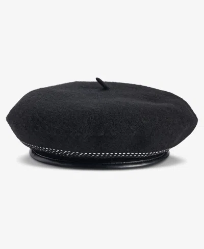 Inc International Concepts Stud Edge Beret, Macy's Exclusive In Black