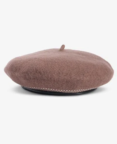 Inc International Concepts Stud Edge Beret, Macy's Exclusive In Brown