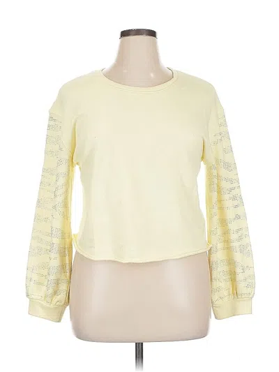 Pre-owned Inc International Concepts Sweatshirt In Yellow