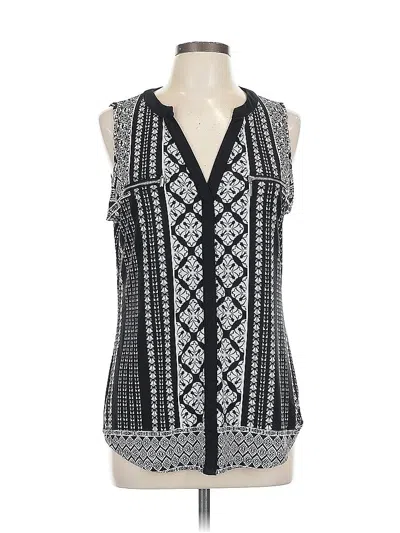 Pre-owned Inc International Concepts Tank Top Black Halter Neckline Tops