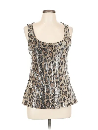 Pre-owned Inc International Concepts Tank Top Brown Strapless Neckline Tops