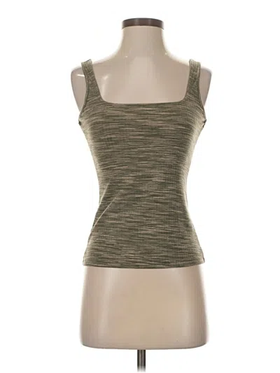 Pre-owned Inc International Concepts Tank Top Green Strapless Neckline Tops