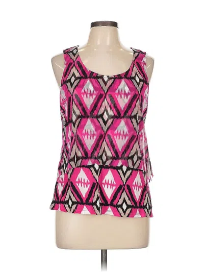Pre-owned Inc International Concepts Tank Top Pink Halter Neckline Tops