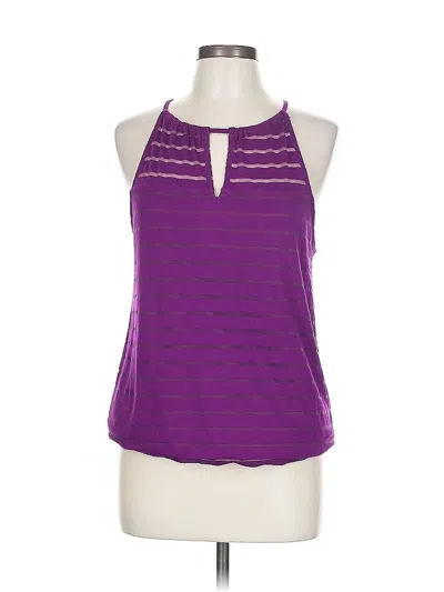 Pre-owned Inc International Concepts Tank Top Purple Halter Neckline Tops