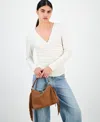 Inc International Concepts Tayviss Fringe Shoulder Bag, Exclusively At Macy's In Brown