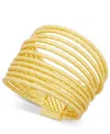 Inc International Concepts Textured Multi-row Ring, Macy's Exclusive In Gold