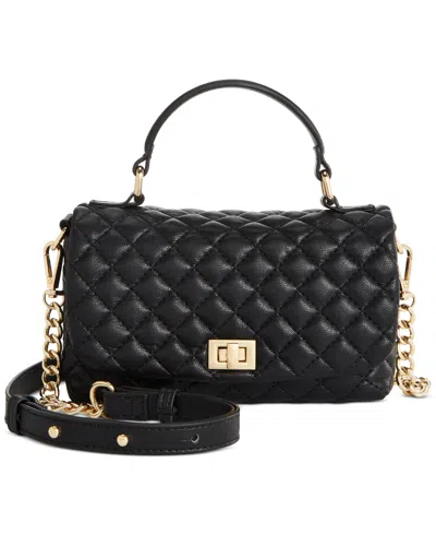 Inc International Concepts Tollann Quilted Mini Crossbody, Created For Macy's In Black