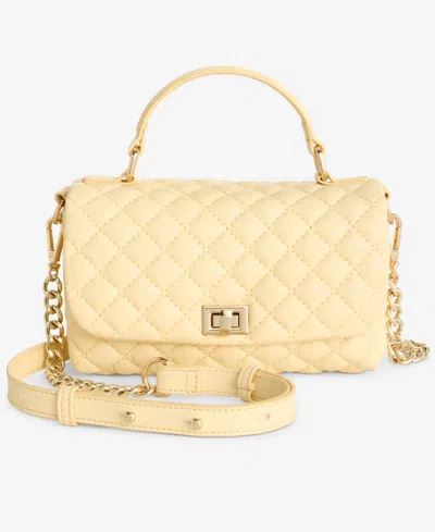 Inc International Concepts Tollann Quilted Mini Crossbody, Created For Macy's In Double Cream