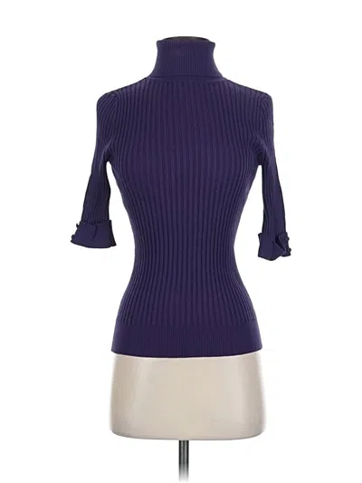 Pre-owned Inc International Concepts Turtleneck Sweater In Purple