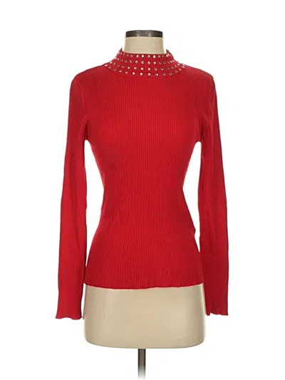 Pre-owned Inc International Concepts Turtleneck Sweater In Red