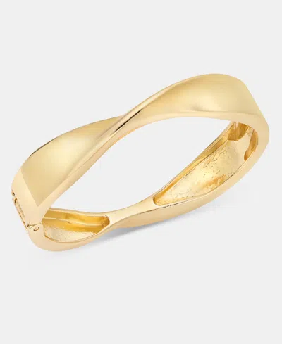Inc International Concepts Twist Bangle Bracelet, Macy's Exclusive In Gold
