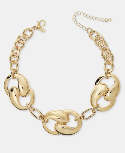 Inc International Concepts Twist Chain Toggle Necklace, Macy's Exclusive In Gold