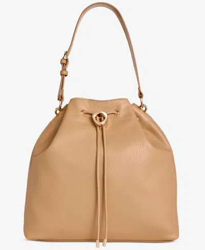 Inc International Concepts Tylaa Drawstring Shoulder Bag, Exclusively At Macy's In Brown