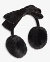 Inc International Concepts Velvet Bow Earmuff Gift Box, Macy's Exclusive In Black