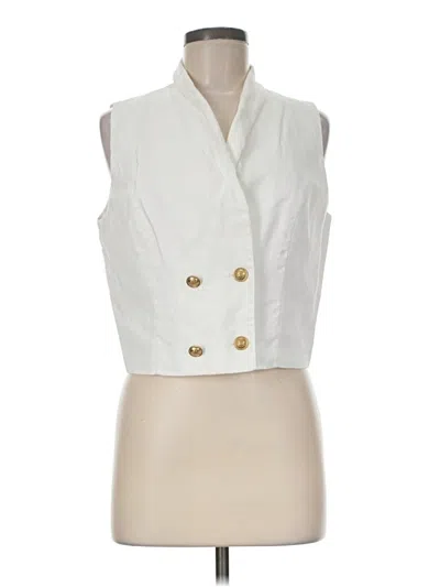 Pre-owned Inc International Concepts Vest In White