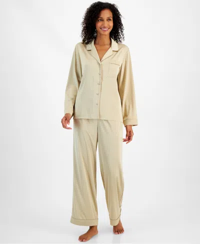 INC International Concepts Women's Satin Pajama & Headband 3Pc Set Red Size XX-Large