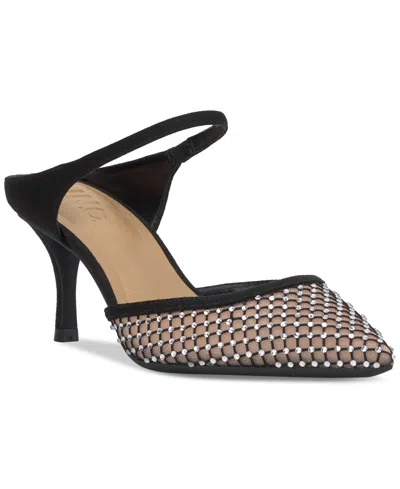 Inc International Concepts Women's Achira Mule Pumps, Exclusively At Macy's In Black Mesh