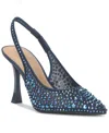 Inc International Concepts Women's Alanze Slingback Pumps, Macy's Exclusive In Blue