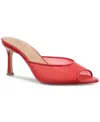 Inc International Concepts Women's Alissa Slide Dress Sandals, Exclusively At Macy's In Red Mesh