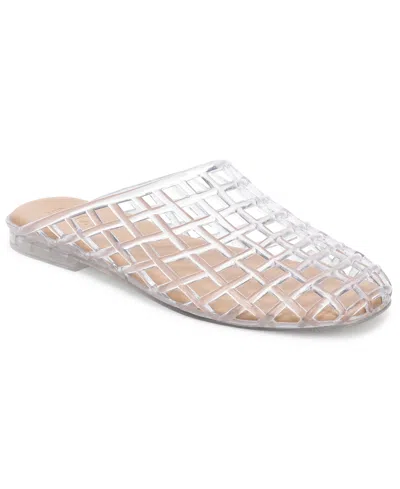 Inc International Concepts Women's Amiiee Mule Flats Macy's Exclusive In White