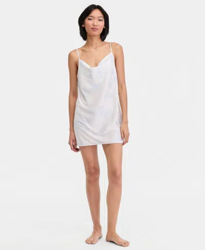 Inc International Concepts Women's Amira Cowlneck Chemise, Macy's Exclusive In White