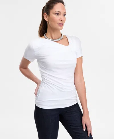 Inc International Concepts Women's Asymmetric-neck Top, Exclusively At Macy's