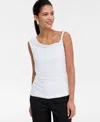 Inc International Concepts Women's Asymmetric Sleeveless Top, Macy's Exclusive In White