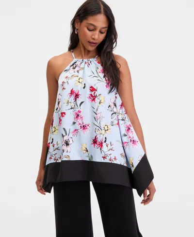 Inc International Concepts Women's Asymmetrical-hem Halter Tunic, Macy's Exclusive In White