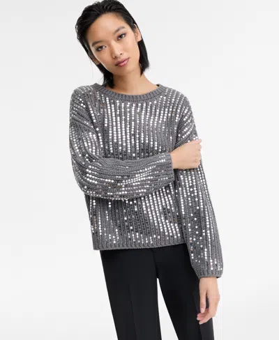 Inc International Concepts Women's Bold Sequin Sweater, Macy's Exclusive In Multi
