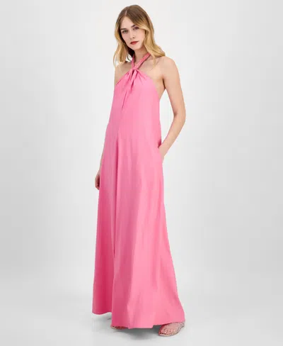 Inc International Concepts Women's Braided-neck Maxi Dress, Exclusively At Macy's