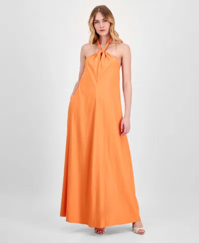 Inc International Concepts Women's Braided-neck Maxi Dress, Exclusively At Macy's