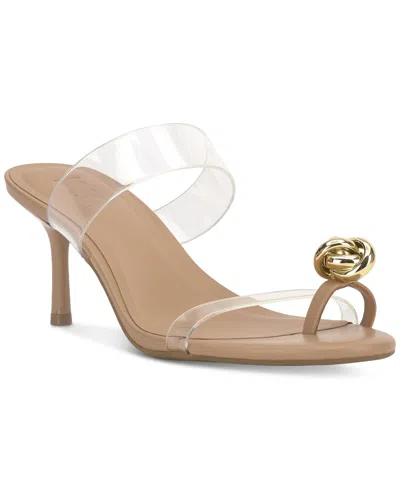 Inc International Concepts Women's Brisa Embellished Vinyl Dress Sandals, Exclusively At Macy's In Transparent