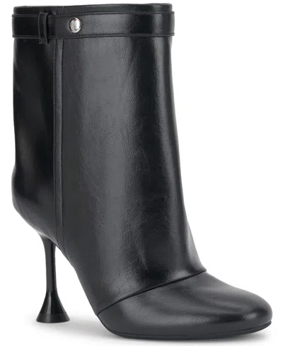Inc International Concepts Women's Briseis Spool Heel Booties, Macy's Exclusive In Black