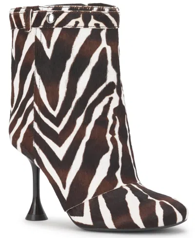 Inc International Concepts Women's Briseis Spool Heel Booties, Macy's Exclusive In Brown