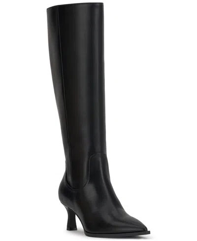 Inc International Concepts Women's Bryana Wide-calf Dress Boots, Macy's Exclusive In Black