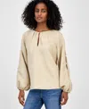 Inc International Concepts Women's Button-sleeve Blouse, Exclusively At Macy's