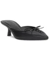 Inc International Concepts Women's Caetti Pointed Toe Heeled Mules, Exclusively At Macy's In Black Smooth